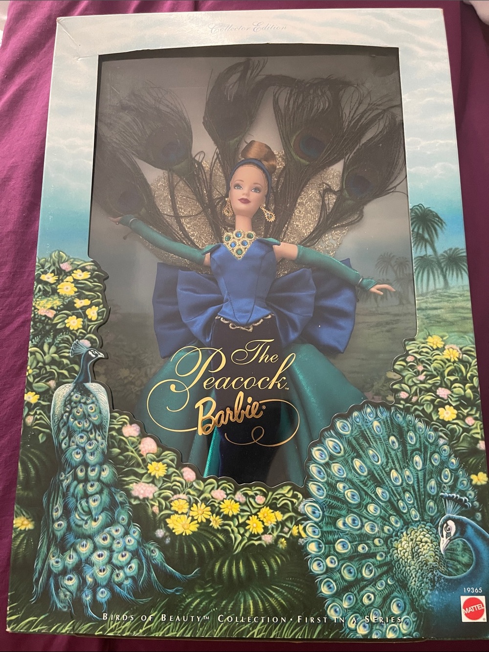 Barbie Peacock Doll in Teal, Blue & Gold Ensemble